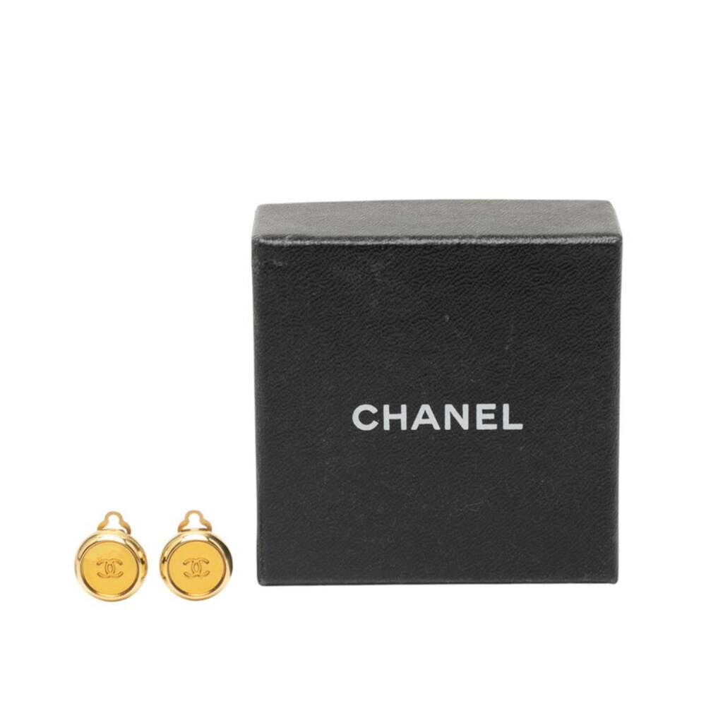 Chanel Cc Logo Clip-On Earrings Metal #215758C60B - Picture 4 of 4